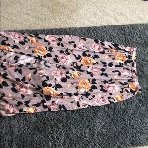 2 piece floral outfit.